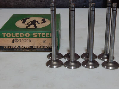 Juego de 8 válvulas TRW S2208 EXH 1956-58 HUDSON, NASH, RAMBLER 250,327 ENGS OE#3144988 Foto 1 de 4