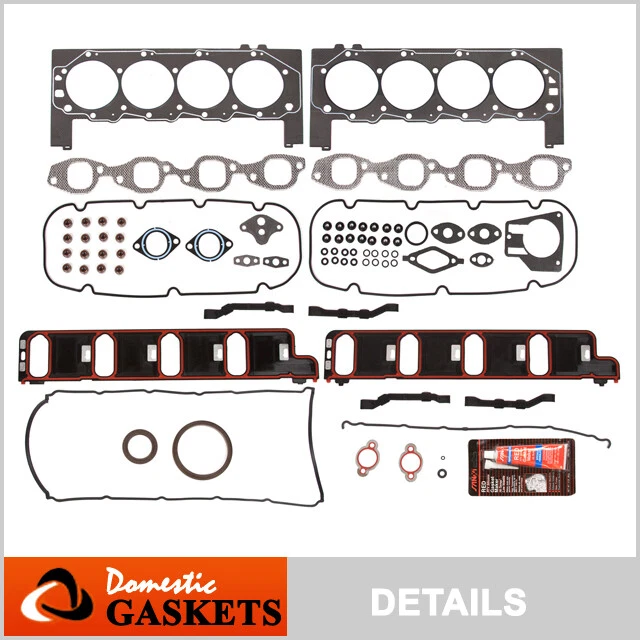 适用于 01-07 雪佛兰索罗德郊区 GMC Sierra Yukon 8.1L 全垫圈套装 — 第 1/4 张图片