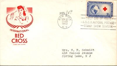 FDC 1952 - International Red Cross - New York, NY - F33506 - Image 1 of 2