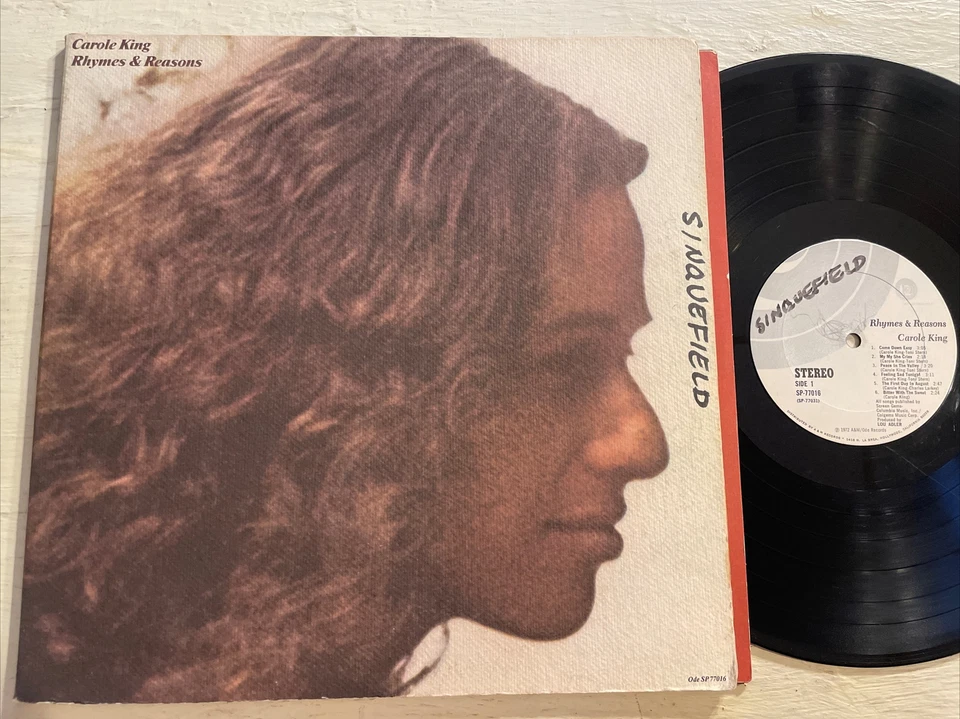 Carole King Rhymes & Reasons LP ODE 1972 1st USA Press Matte Texture VG+ - Image 1 of 4