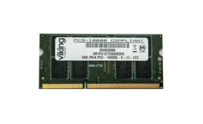 4GB PC3-10600 ECC SODIMM VR7PU127258GBDHE Viking Server Memory RAM Hynix Modules - Image 1 of 3