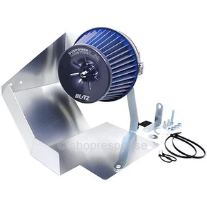 BLITZ 56082 SUS Power LM Air Intake Filter Blue 08-15 Lancer Evolution EVO X JDM - Picture 1 of 3