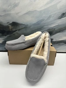 UGG Ansley Ciabatte Mocassino Donna Interno/Esterno 1106878 Grigio Chiaro 6 - Foto 1 di 6
