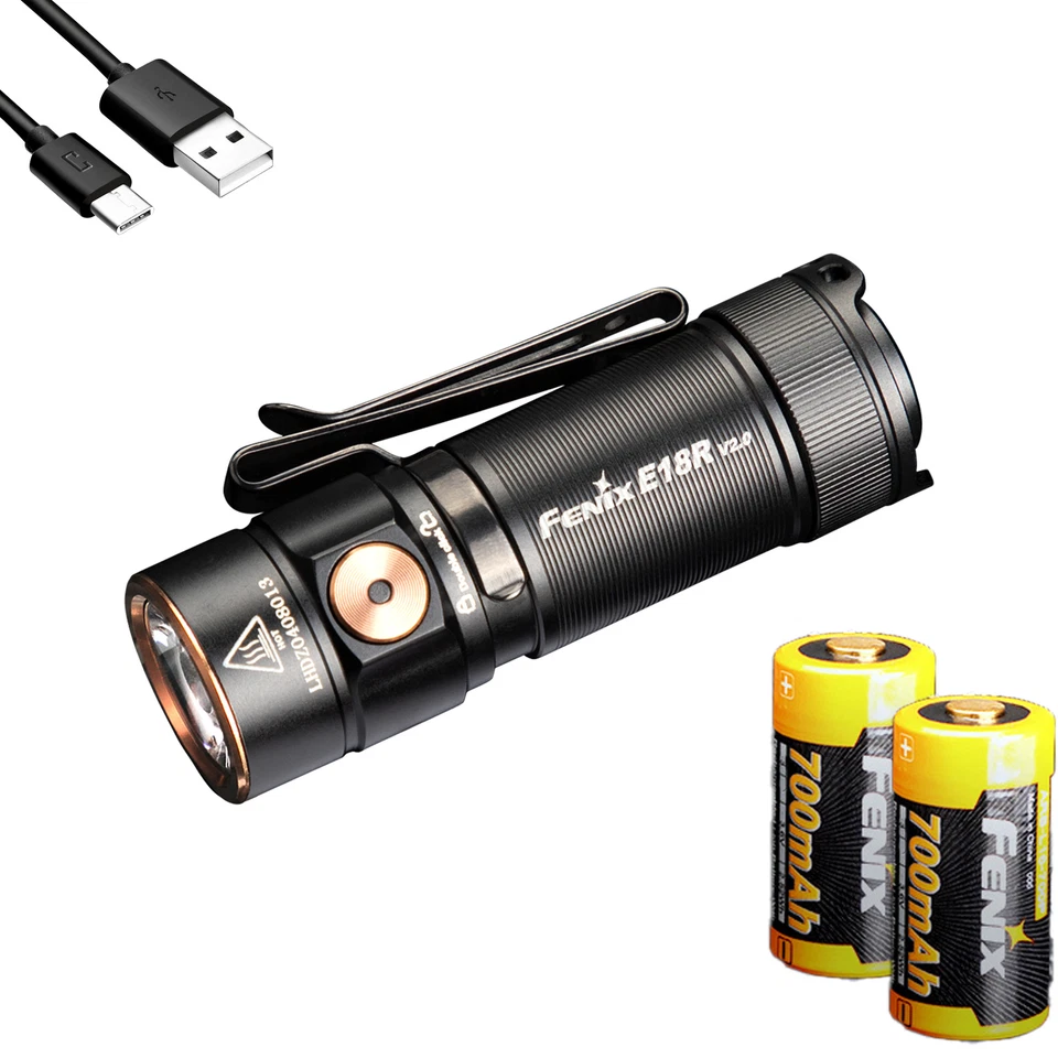 Fenix E18RV2 1200 Lumens Rechargeable EDC Flashlight
