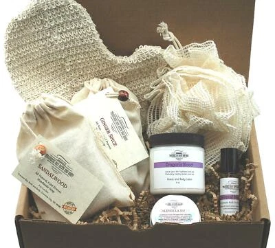 TRAVERSE BAY BATH AND BODY Spicy Gift Box, A great self care gift, premium products. Mother's day.