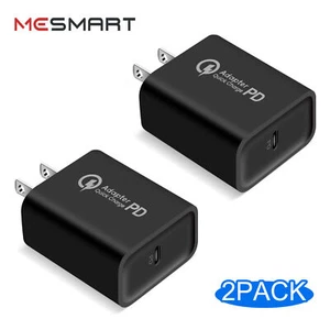 20W QC 3.0 Fast Wall Charger Block USB C Type C Power Adapter For iPhone Android - Picture 1 of 17