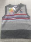 Disney Boy's Winnie The Pooh Tigger Sweater Vest  Size 3T Embroidered Stripe Nwt