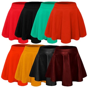 NE PEOPLE Basic High Waisted Stretchy Flared Mini Skater Skirt 12 Colors NEWSK14 - Picture 1 of 57