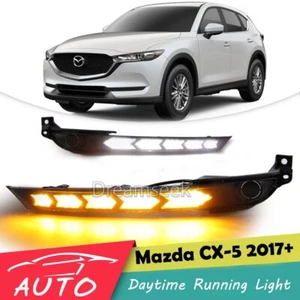 Luz de marcha diurna LED DRL para Mazda CX-5 CX5 2017-2021 lámpara antiniebla bisel intermitente - Imagen 1 de 12