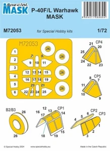 P-40F/L Warhawk MASCARILLA 1/72 M72053 MÁSCARA ESPECIAL Hobby Especial - Imagen 1 de 1