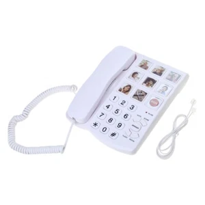 Elderly Optimized Landline Phone with Clear Sound Large Buttons for Easy Dialing - Picture 1 of 8