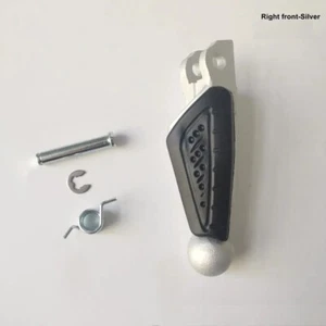 Footplate Front Right And Left Benelli TNT250 TNT300 TNT600 Keeway RK6 Silve - Picture 1 of 2