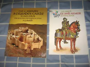2 A.G. Smith TAGLIA E ASSEMBLA UN CASTELLO CROCIATO + LIBRO DA COLORARE CAVALIERI E ARMATURE - Foto 1 di 2