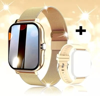 Smart Watch with Double Strap Fitness Tracker Blood Pressure Heart Rate Sport UK - Image 1 of 4