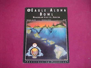 ALOHA BOWL Program - WASHINGTON STATE  HOUSTON - 1988 - Picture 1 of 1