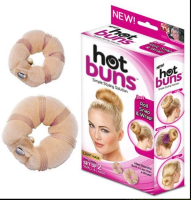 JML Hot Buns 2 Stück Magic Hair Styling Styler Twist Ring Light Hair
