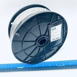 DAYTON 1DLC6B 304 SS CABLE 7 X 19 STRAND CORE, CABLE SIZE 3/16IN, 250FT - Picture 1 of 5