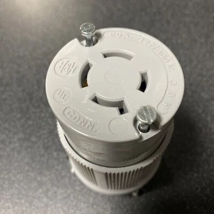 Arrow Hart 20a 347/600V grau Conn Hart-Lock Drehen & Ziehen 1 Stck. Stecker 3øY H&H - Bild 1 von 3