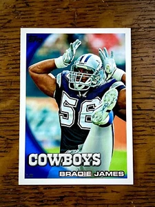 Maglietta Bradie James 2010 Topps Football #305 nuova di zecca Dallas Cowboys Legends LSU SP - Foto 1 di 2