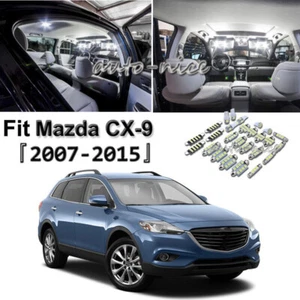 13 Bright White Bulb For Mazda CX-9 2007-2015 LED Interior Light Package Kit - Picture 1 of 10