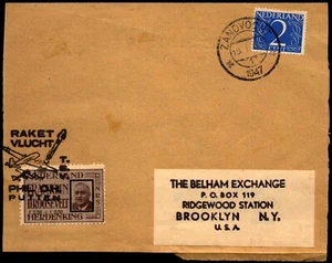 Netherlands 1947 De Bruijn Rocket Phil OH Putten 2 "Card" (III) - L36081 - Picture 1 of 2