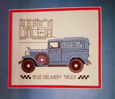 Cross Stitch Pattern 1932 CHEVROLET DELIVERY TRUCK Cafe Building Patricia Gaskin - Image 1 of 4
