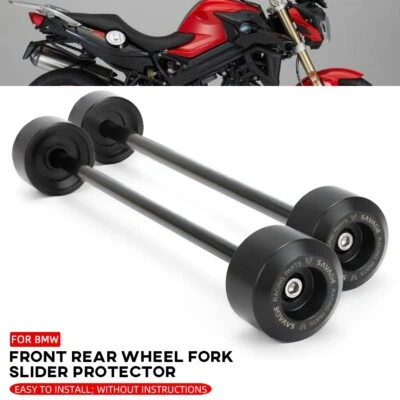Protetor de colisão deslizante eixo garfo roda traseira dianteira CNC para BMW F800R F 800R 2015-2018 - Imagem 1 de 4