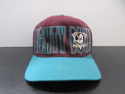 VINTAGE Anaheim Mighty Ducks Hat Cap Fitted Mens 7 1/2 Hockey Starter Mens 90s - Image 1 of 4