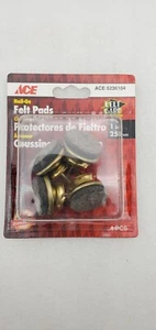 4pk Nail On Felt Pads 1" 25mm For Angled Legs for Wood Furniture Protects Floors - Picture 1 of 12