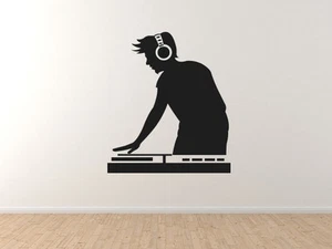 Music DJ #1 - Live Turntable Track Mixing Hipster Digital - Vinyl Wall Decal - Picture 1 of 1