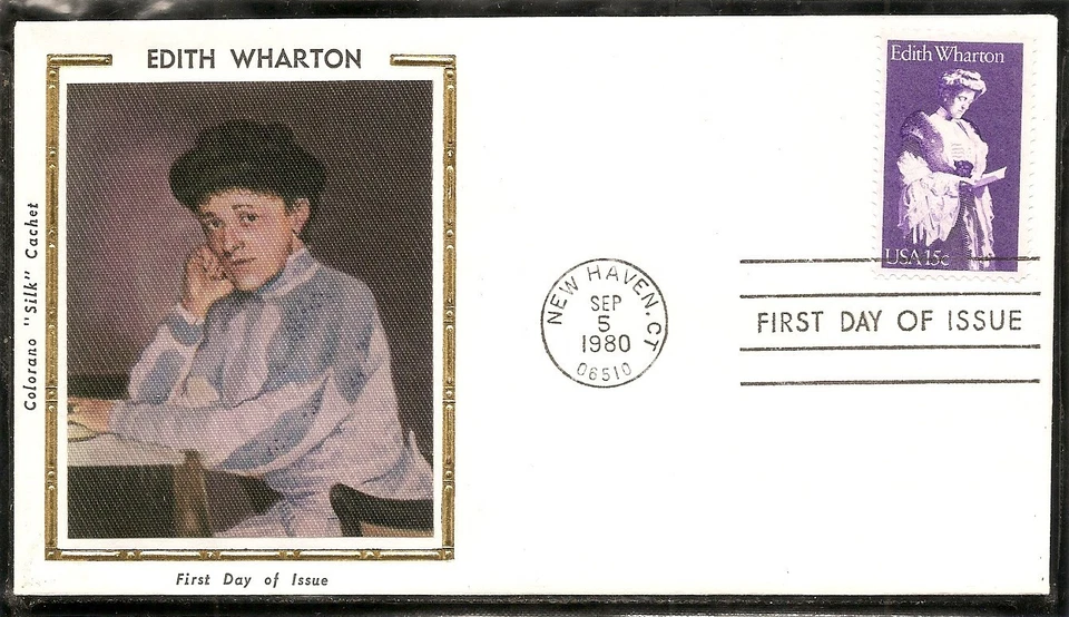 US Scott #1832 Edith Wharton FDC.Colorano Silk Cachet. - Image 1 of 1