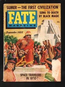 Fate 9/1958-Clark-Sumer-The First Civilization-Sung To Death by Black magic-Myst - Picture 1 of 2