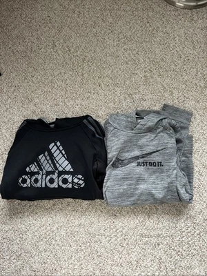 Nike And Adidas Boys Sweatshirts  Size S Missing Size Tag - Image 1 of 4