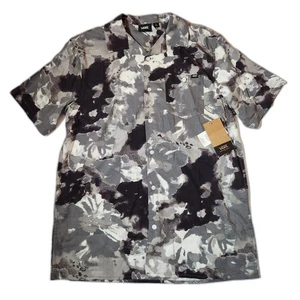 Vans Watered Flora Shirt | Men’s Small | Button Down | Gray | NWT - Picture 1 of 8