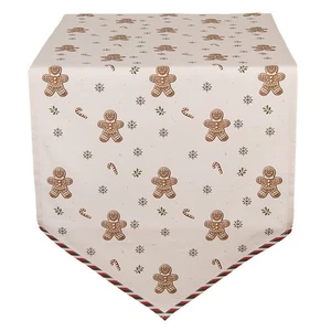 Classic GINGERBREAD MAGIC Tischläufer 50x160cm by Clayre & Eef | Lebkuchenmann - Bild 1 von 2