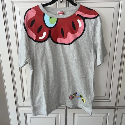 KENZO PARIS - Camiseta Jersey Estampado Boke Boy Talla Grande Pequeña Foto 1 de 4