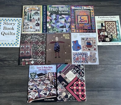 10 Quilt Pattern Books-Storybook, Crazy, Farmhouse, Whimsies, Flannel, Quilts - Image 1 of 4