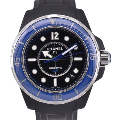 Reloj automático para hombre Chanel J12 Marine 38 H2561 cerámica negra R#143742 Foto 1 de 4