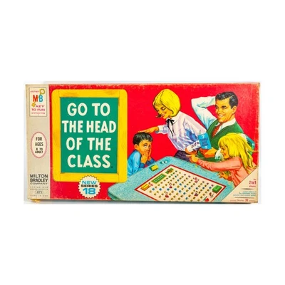 MTB Boardgame Go to the Head of the Class (1975 Ed) Box Fair/VG+ - Image 1 of 2