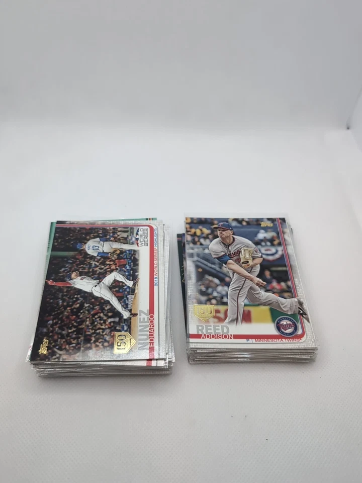2019 topps series 1 complete your 150th anniv. gold stamp parallel set *PYC* - Image 1 of 1