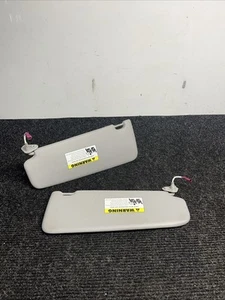 ☑️ 2006-2011 BMW E90 Sun Visor Shade Set Visors Left Right Pair Gray OEM - Picture 1 of 21