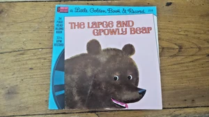 Little Golden Book & Record THE LARGE & GROWLY BEAR #210, Disneyland - Imagen 1 de 3