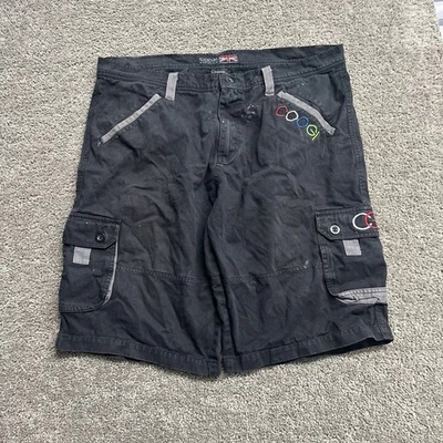 Vintage Y2K Coogi Australia Cargo Shorts Men's 36 Black Outdoors 100% Cotton VTG - Image 1 of 4