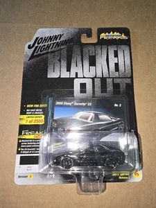 Johnny Lightning Street Freaks Blacked Out 2000 Chevy Corvette C5 1/2500 Ver B - Picture 1 of 3