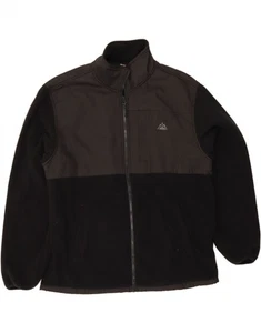 SNOZU Mens Fleece Jacket UK 40 Large Black Colourblock Polyester DL45 - Picture 1 of 3