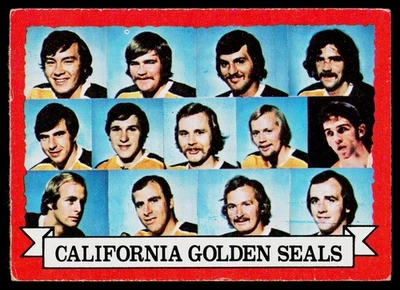 1973-74 Topps California Golden Seals Team #95 California Golden Seals HOCKEY - Image 1 of 2