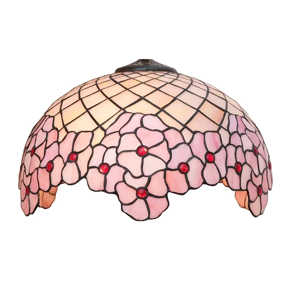 Cherry Blossom Lampshades Replacement, Tiffany Style Pastoral Romance Stained... - Image 1 of 4