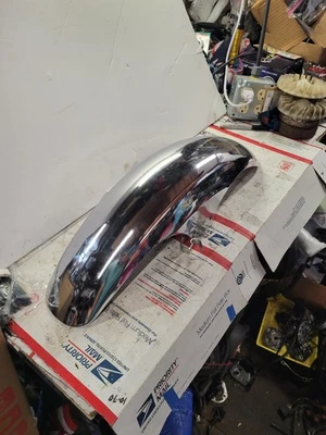 Honda Shadow VT700C H1340-1 1984 protector de cubierta de guardabarros delantero cromado Foto 1 de 4