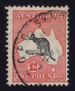 AUSTRALIA 1931-36 £2 ROO, SG 138, ATTRACTIVE CDS USED, CAT. £650 - Picture 1 of 2