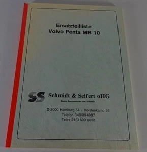 Catálogo de piezas/catálogo de piezas/lista de piezas de repuesto Volvo Penta MB10 ENG & DEU 12/1981 - Imagen 1 de 3